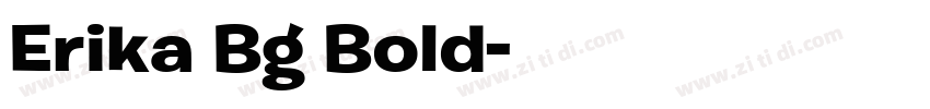 Erika Bg Bold字体转换